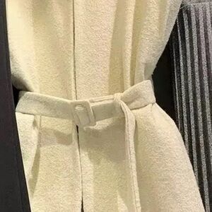 Cream Belted Coat
